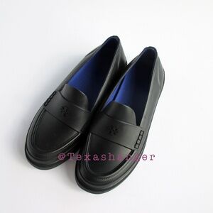 NIB Tory Burch Classic Rain Loafer Size 6 Perfect Black